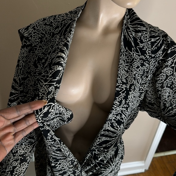 Vintage Semi Sheer Floral Dress - Picture 10 of 16